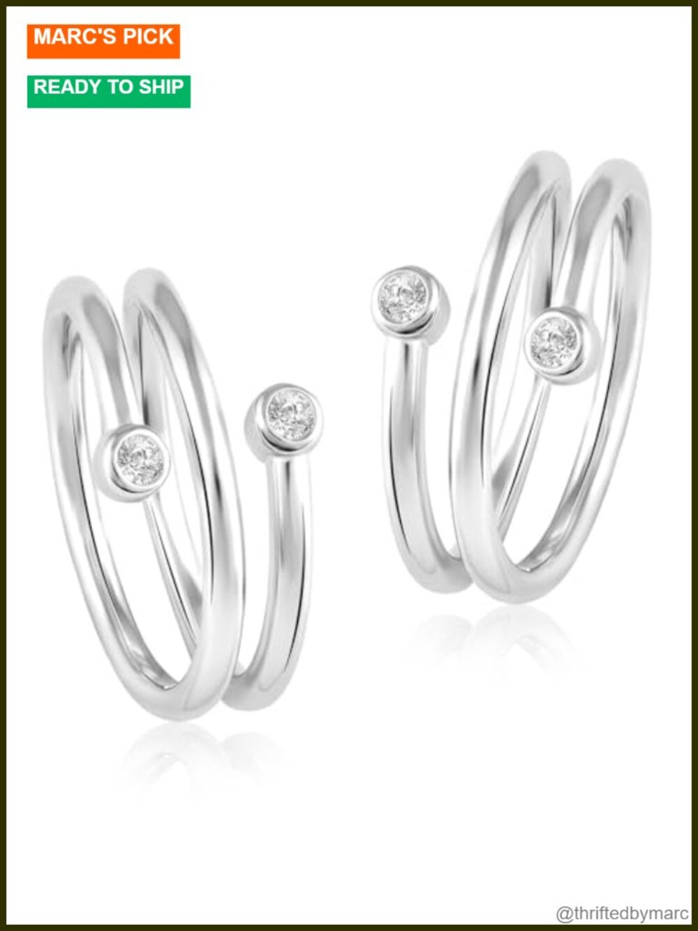 925 Sterling Silver Cubic Zirconia Adjustable Toe Ring Women Gift